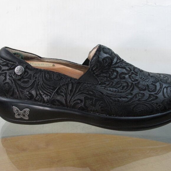 Alegria Loafers Women's Floral Leather Clog Shoes US Size 7 - Picture 3 of 9